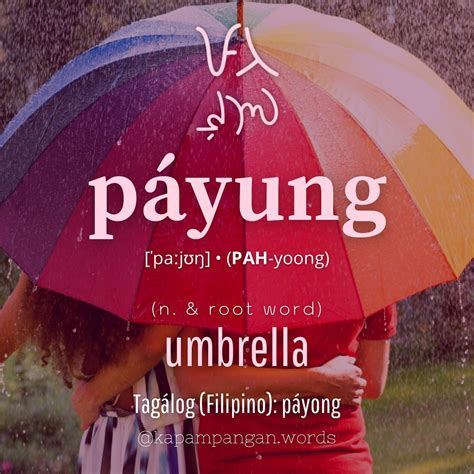 How to say umbrella in Filipino .